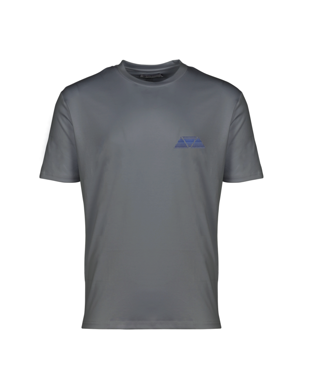 Mosquito Purple Zig-Zag Badge Mercerized T-Shirt - Grey