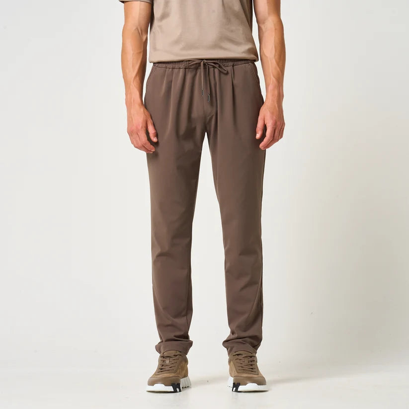 Loiano Slim Fit Tech Pants - Taupe
