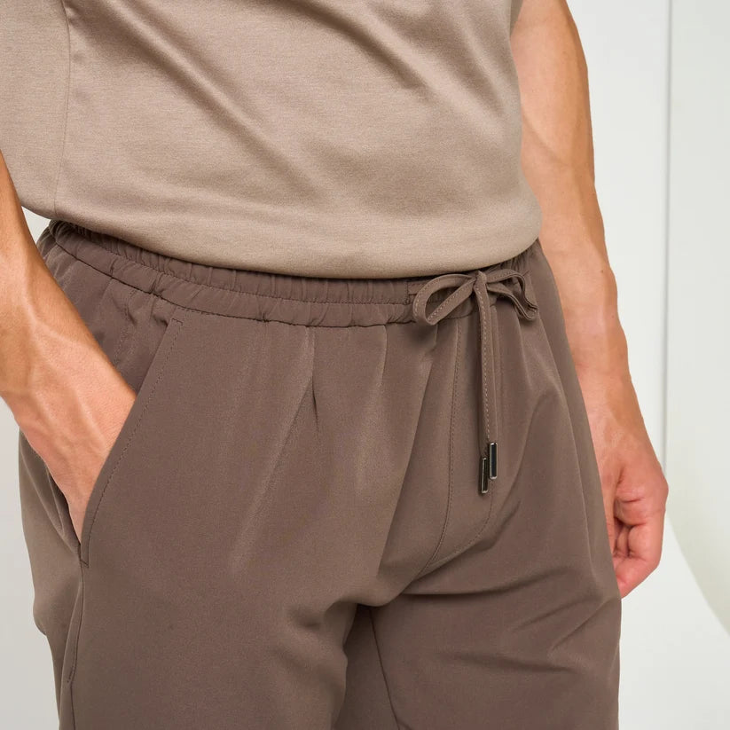 Loiano Slim Fit Tech Pants - Taupe