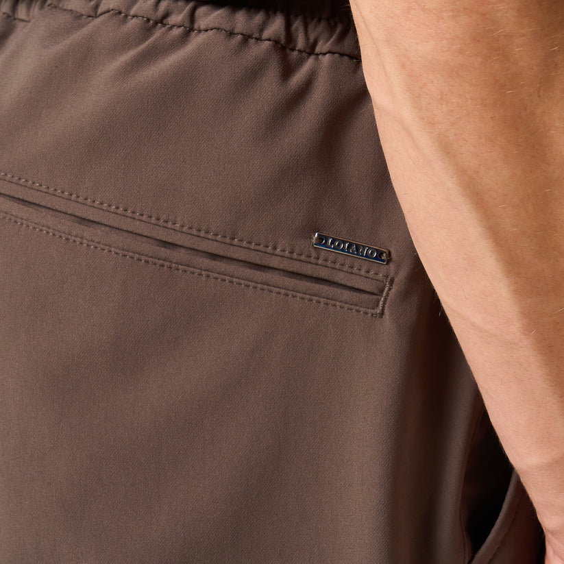 Loiano Slim Fit Tech Pants - Taupe