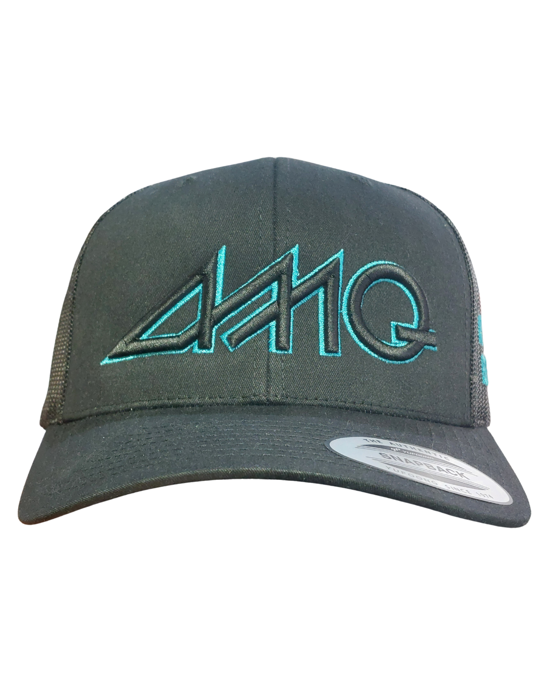 AMQ Black/Blue Logo Cap - Black