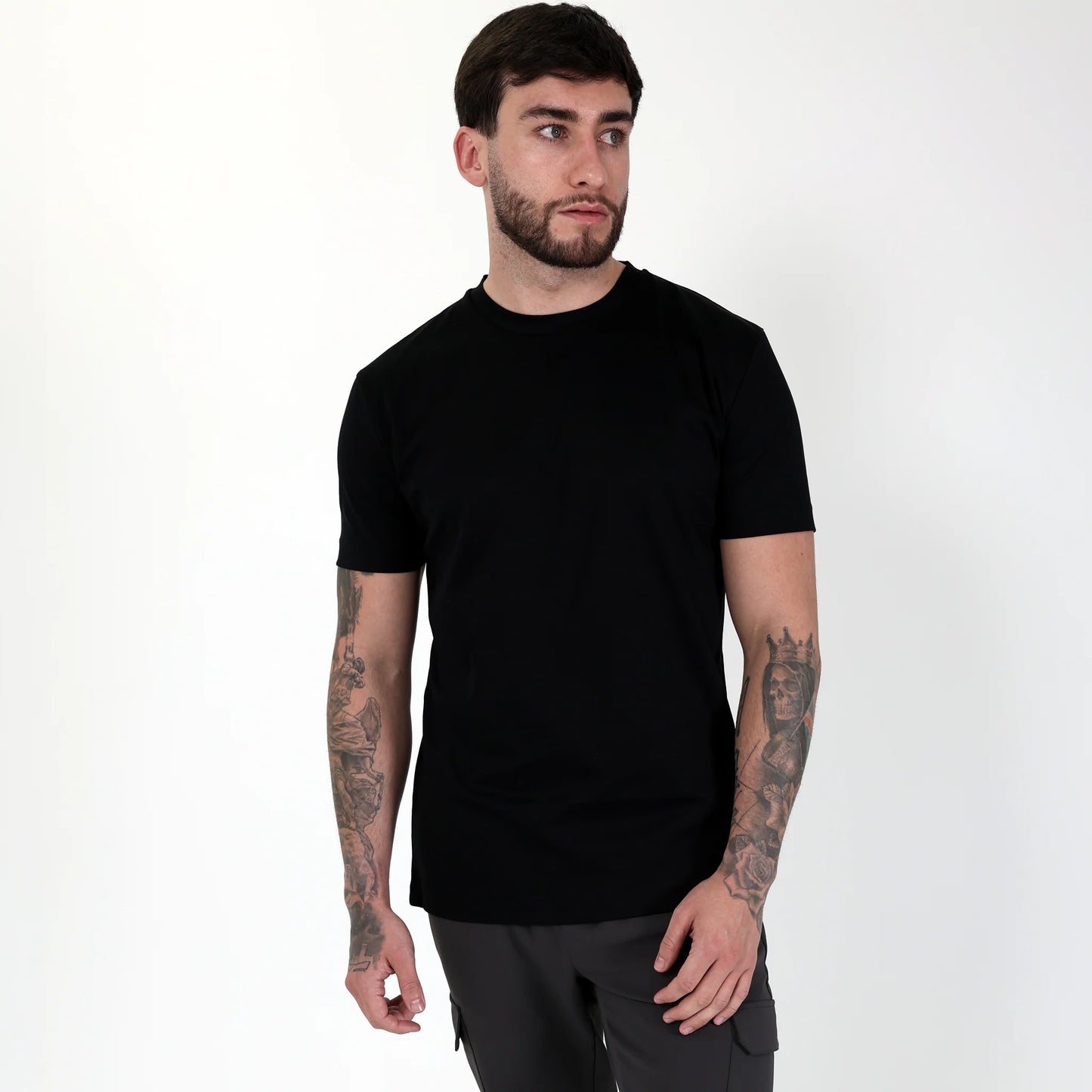 Reva Mercerised T-Shirt - Black