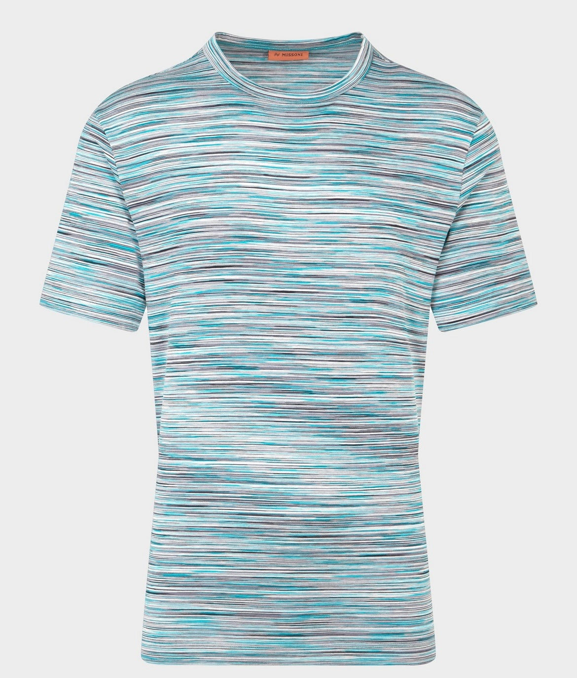 Missoni, Aqua/Grey Striped T-Shirt