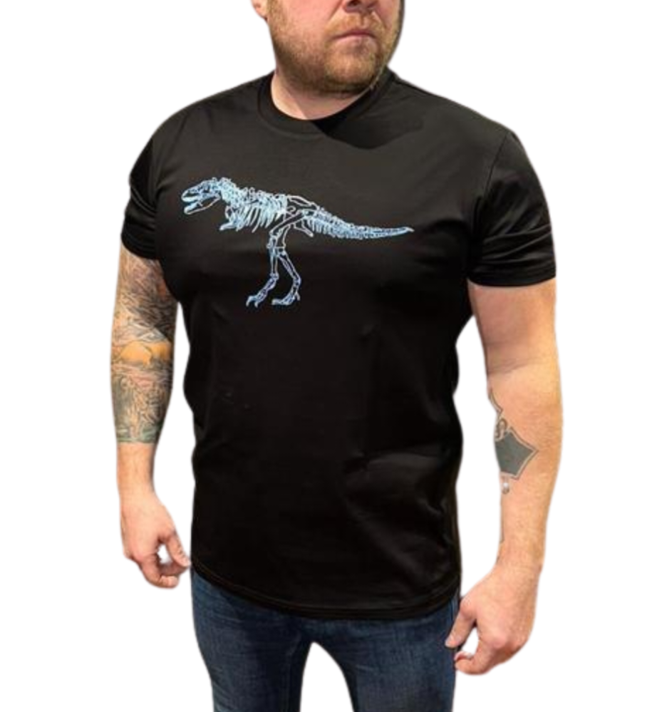 White Threads T-Rex Tee Black