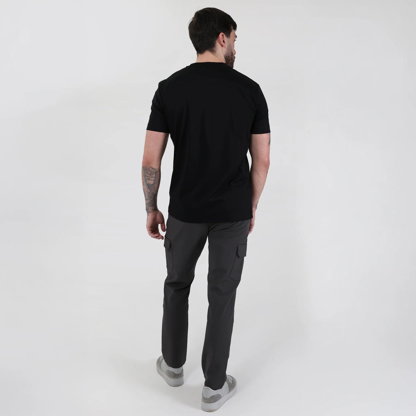 Reva Mercerised T-Shirt - Black