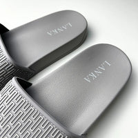 Lanka Embossed Sliders - Grey