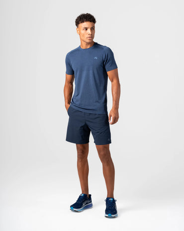 Agaru Versa Knit T-shirt - Obsidian Blue
