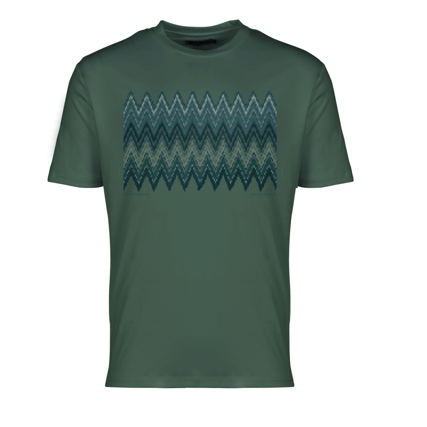 Moda Bandidos Green Zig T-Shirt - Green