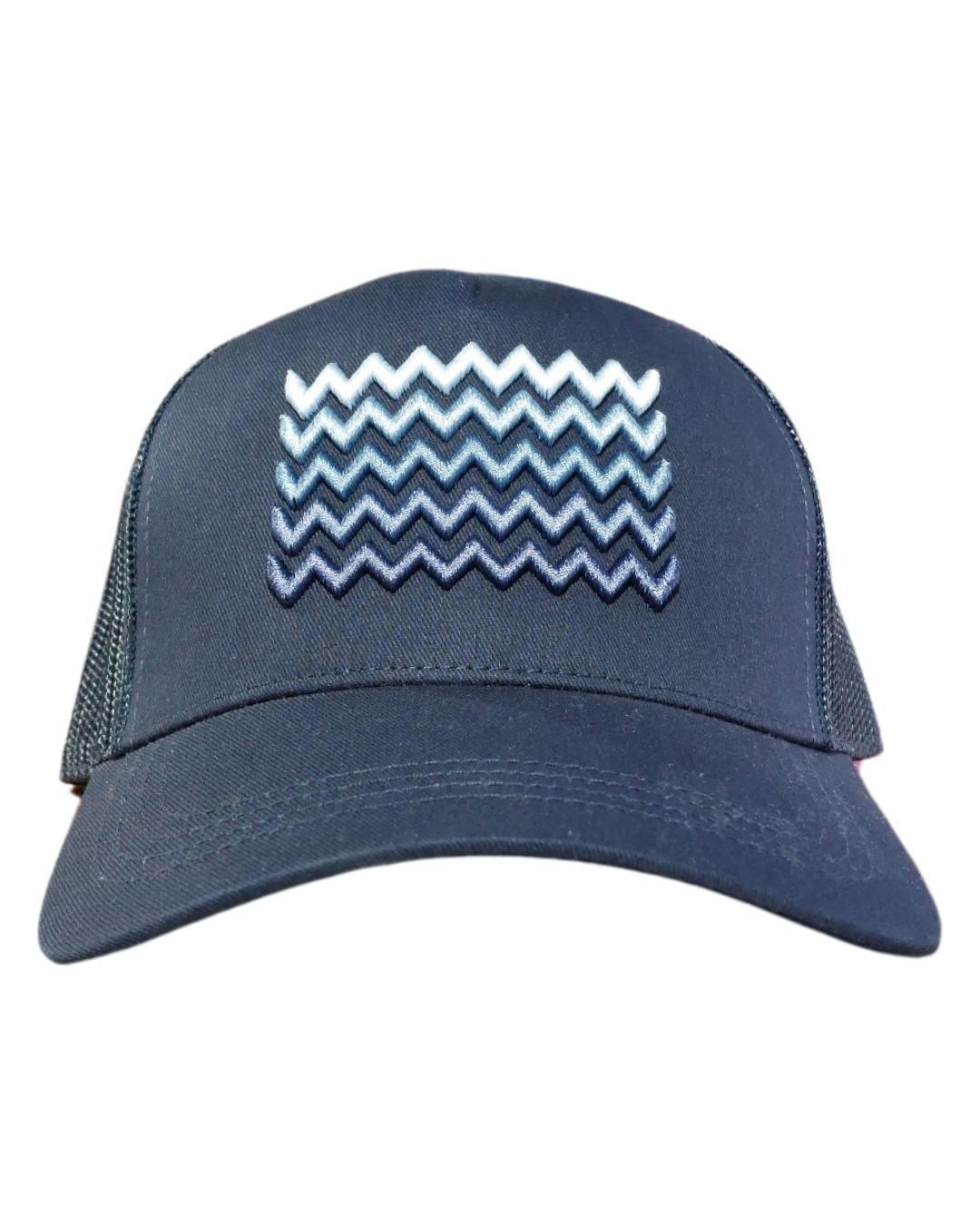 White Threads Waves Cap - Navy