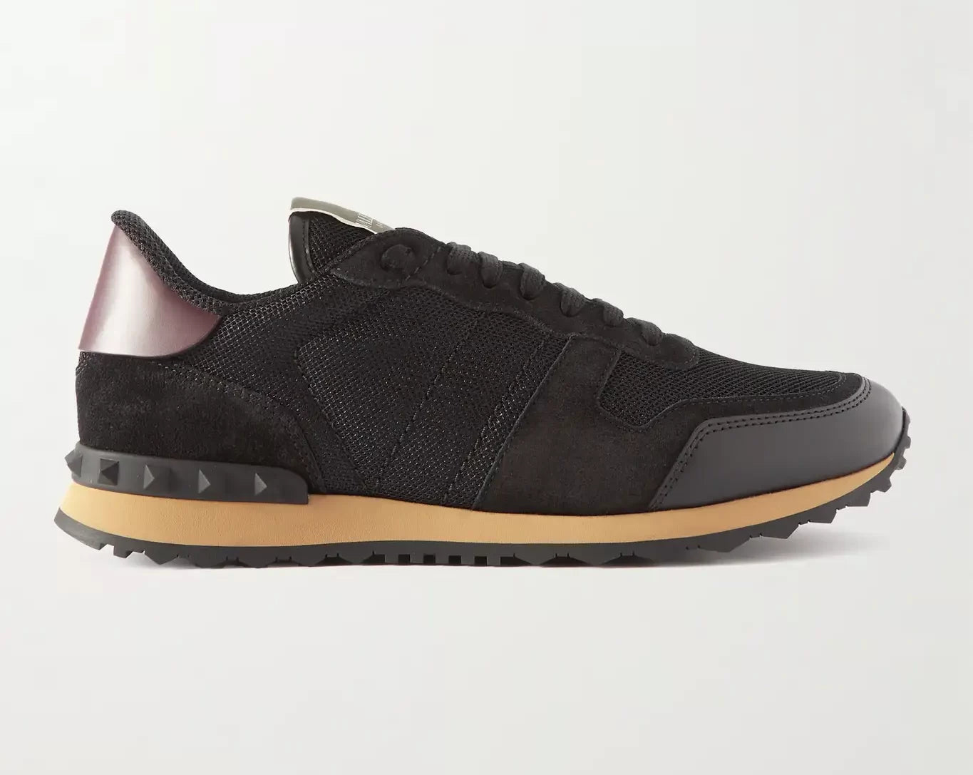 Valentino Trainers, Garavani Rockrunner, Black (Mesh)