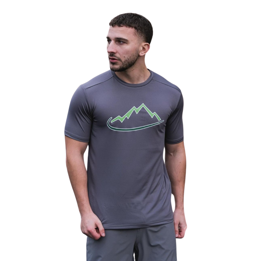 Adapt To, Grey/Green Logo T-Shirt