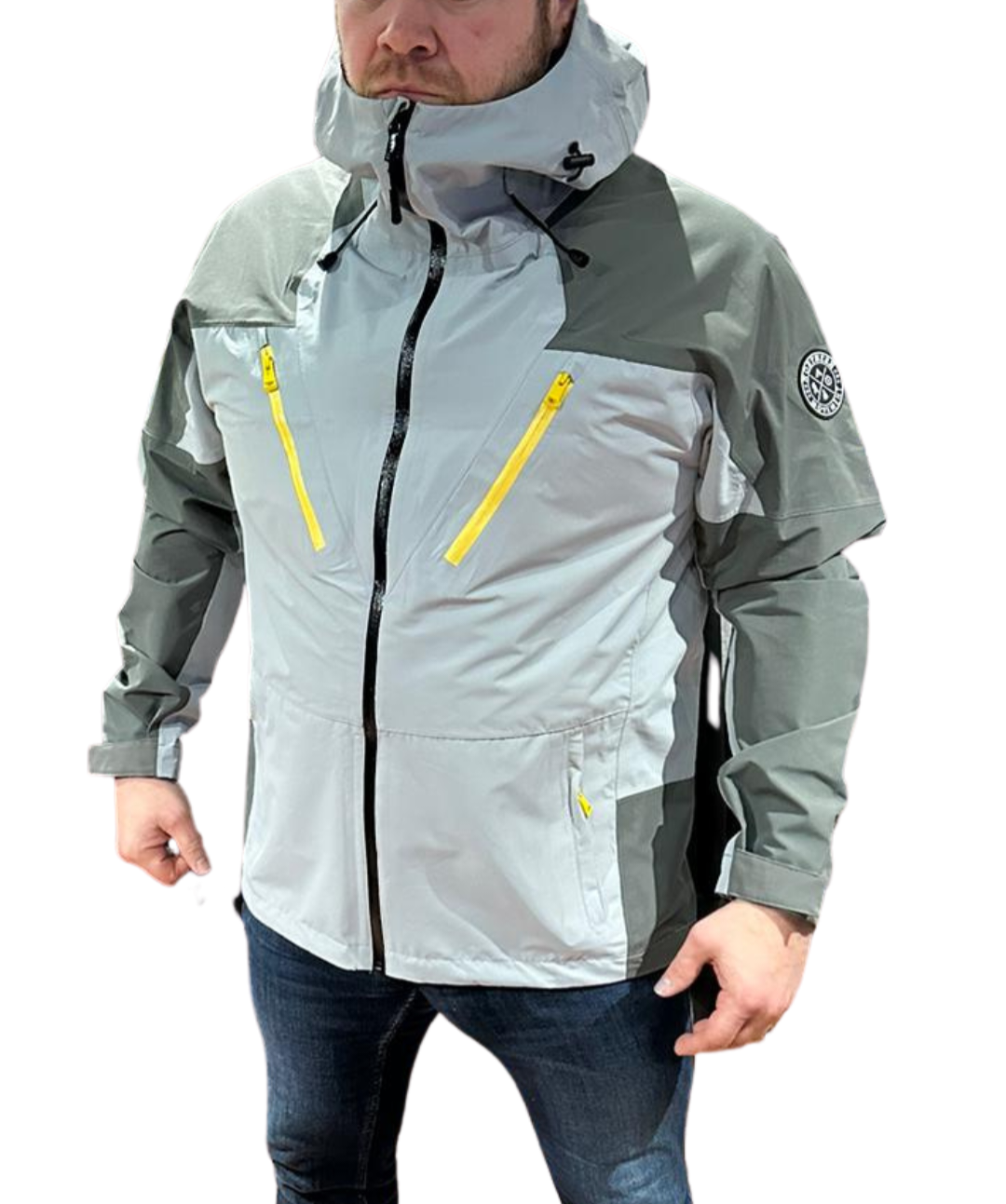 Northern Movement, Ogwen V1 Summit Jacket, Grey/Yellow