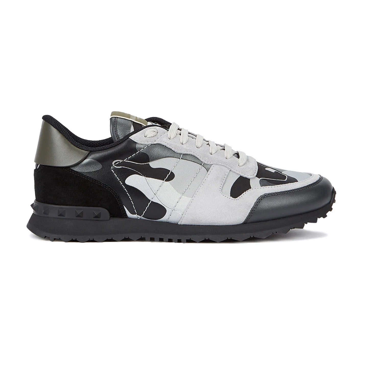 Valentino Trainers, Garavani Rockrunner Grey/Black Camo