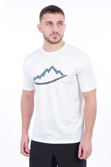 Adapt To, White/Teal Logo T-Shirt