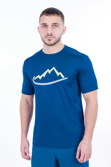 Adapt To, Blue/Yellow Logo T-Shirt