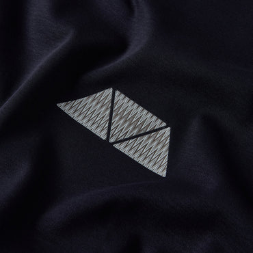 Mosquito Azure Triangle (Grey) T-Shirt - Navy