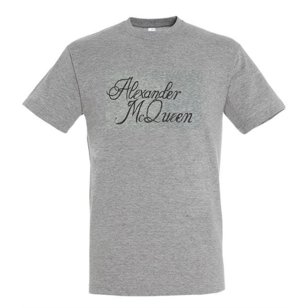 Alexander McQueen Signature T-Shirt Grey