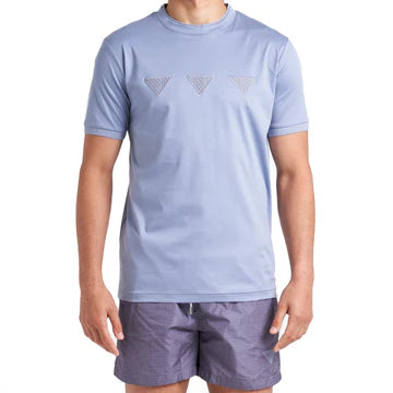 Lanka, Triangles Steel Blue T-Shirt