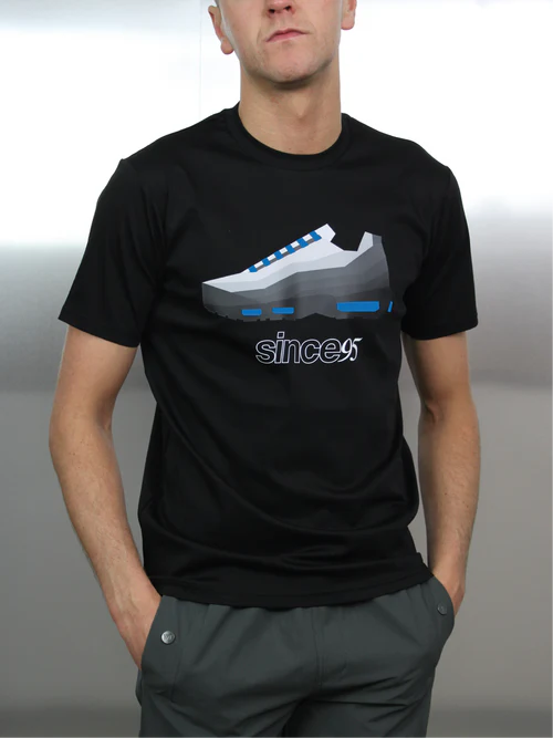 Since 95 Tee single Blue, Black