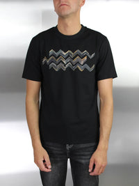 White Threads Chroma Zig T-Shirt - Black