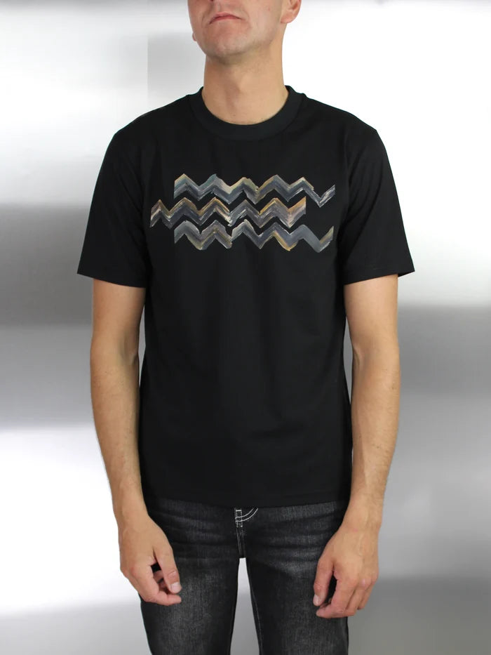 White Threads Chroma Zig T-Shirt - Black