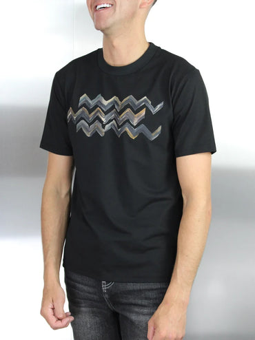White Threads Chroma Zig T-Shirt - Black