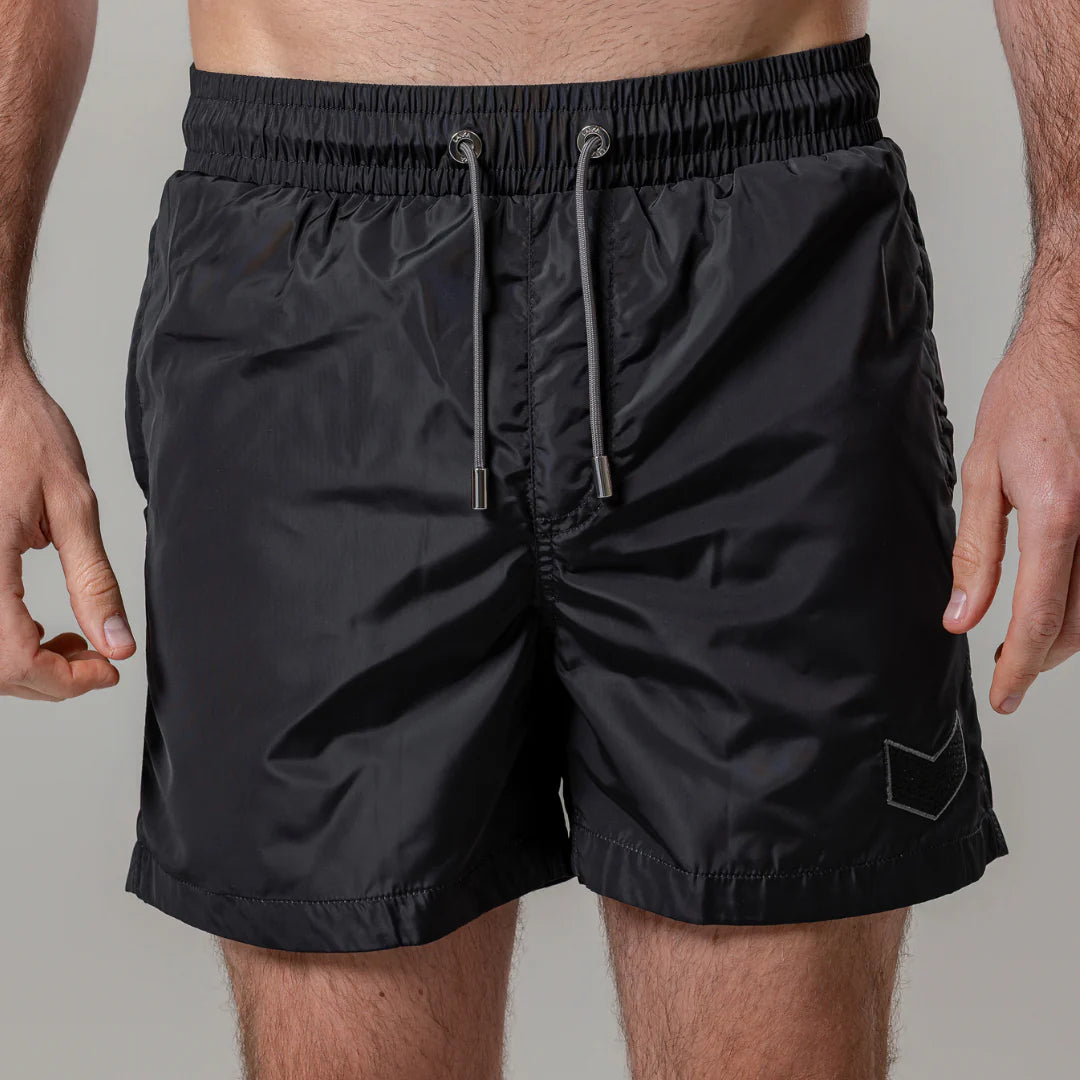 Lanka Chevron Swim Shorts - Black