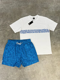 White Threads Aztec Blue Swim Set (PRE-ORDER)