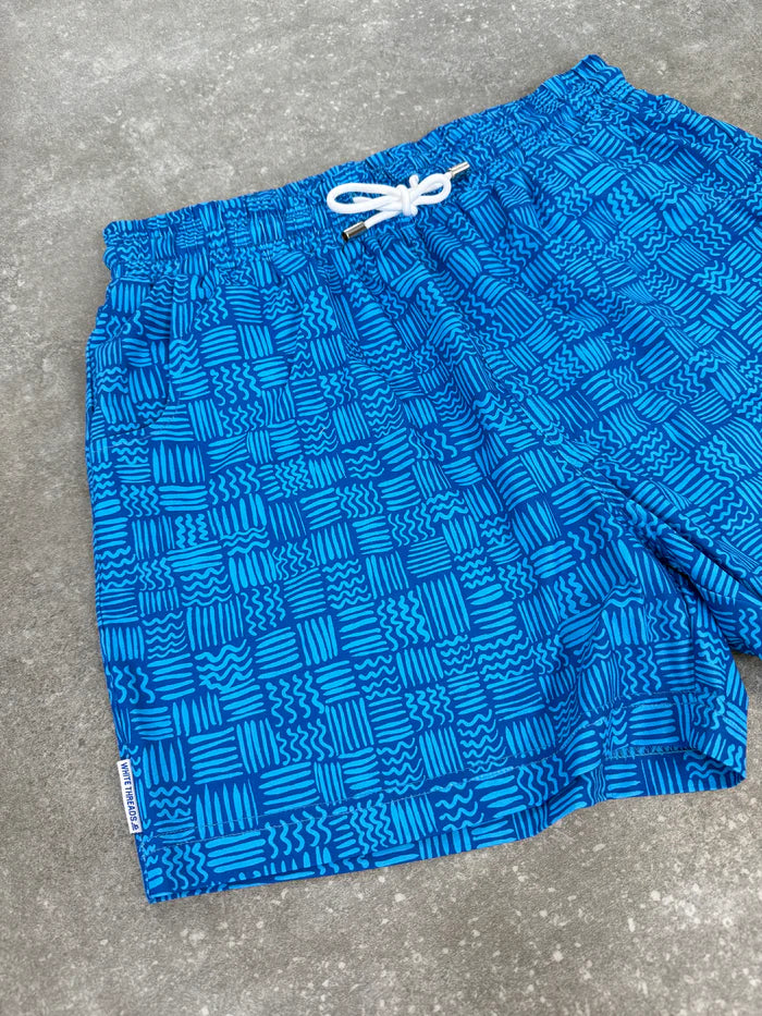 White Threads Aztec Blue Swim Set (PRE-ORDER)