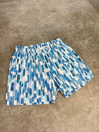 White Threads Blue Dash Swim Set