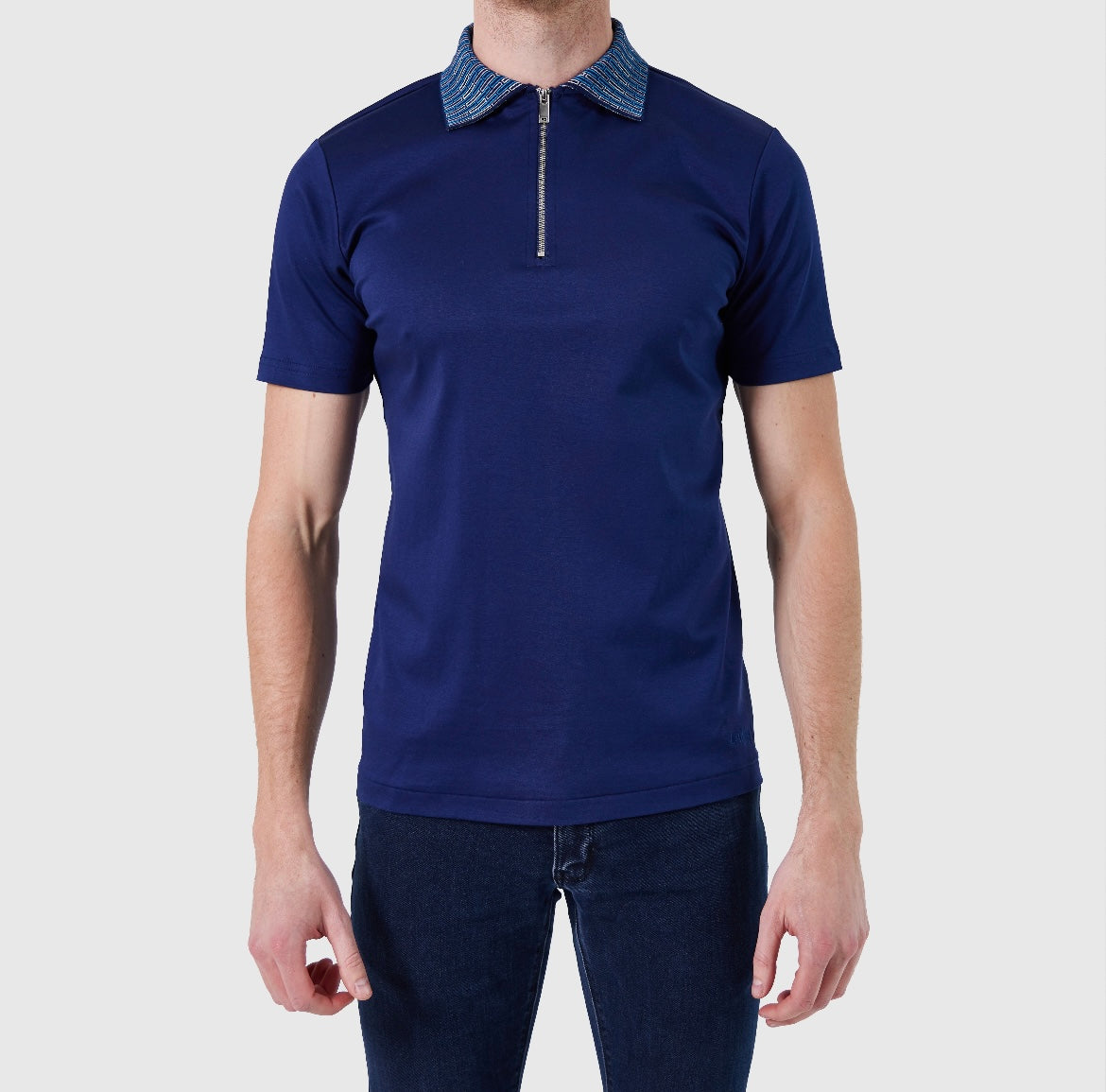 Lanka, Polo Navy (Zip)