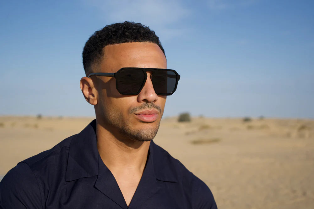 Capo Single Bridge Aviator Sunglasses