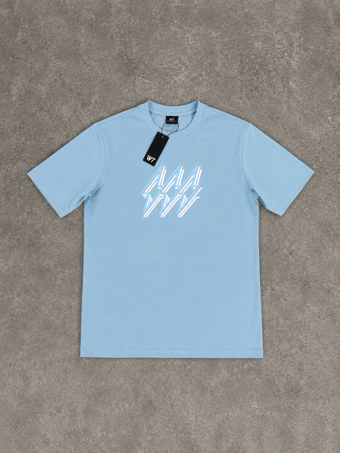 White Threads Light Blue/Silver Bolt T-Shirt - Light Blue