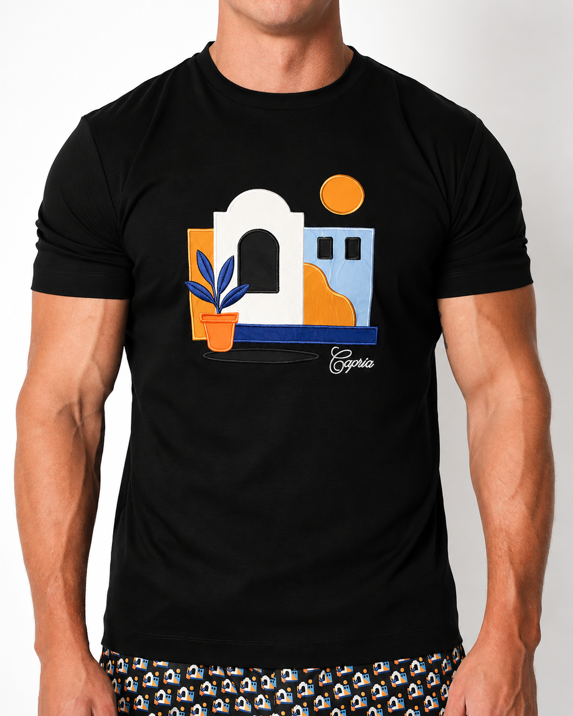 Capria Casa Luxury T Shirt - Black
