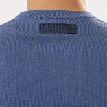 Lanka Cotton Silk T-Shirt - Blue