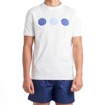 Lanka, Circles White/Blue T-Shirt