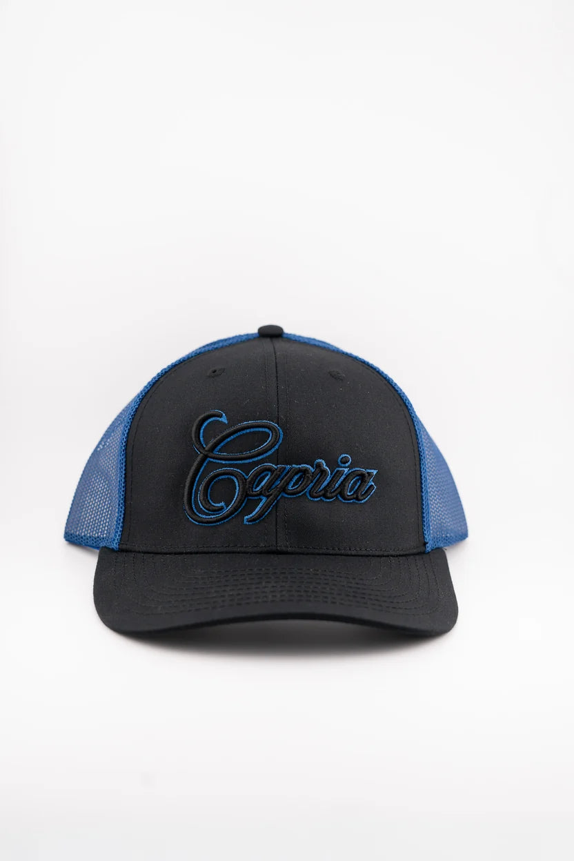 Capria Trucker Cap - Black/Blue
