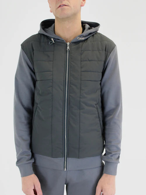 White Threads Padded Alor 2.0 Jacket - Grey