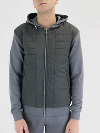 White Threads Padded Alor 2.0 Jacket - Grey