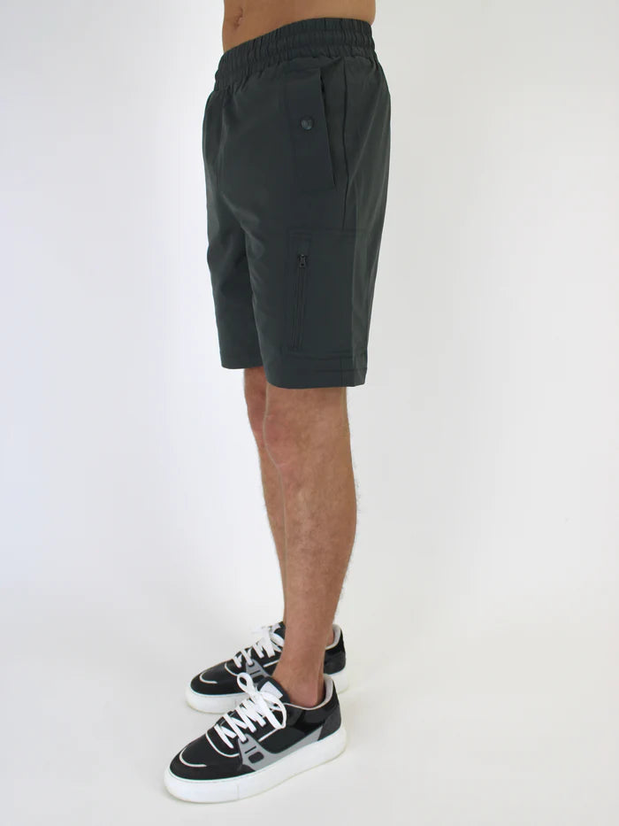 White Threads Versatile Cargo Shorts - Dark Grey