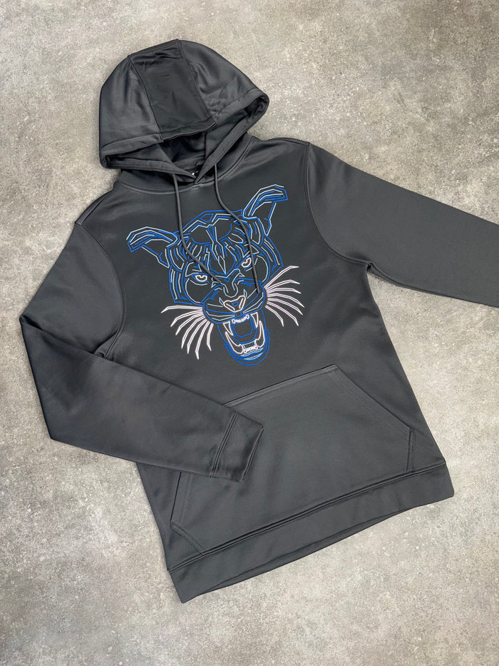 White Threads Panther Hoodie - Grey