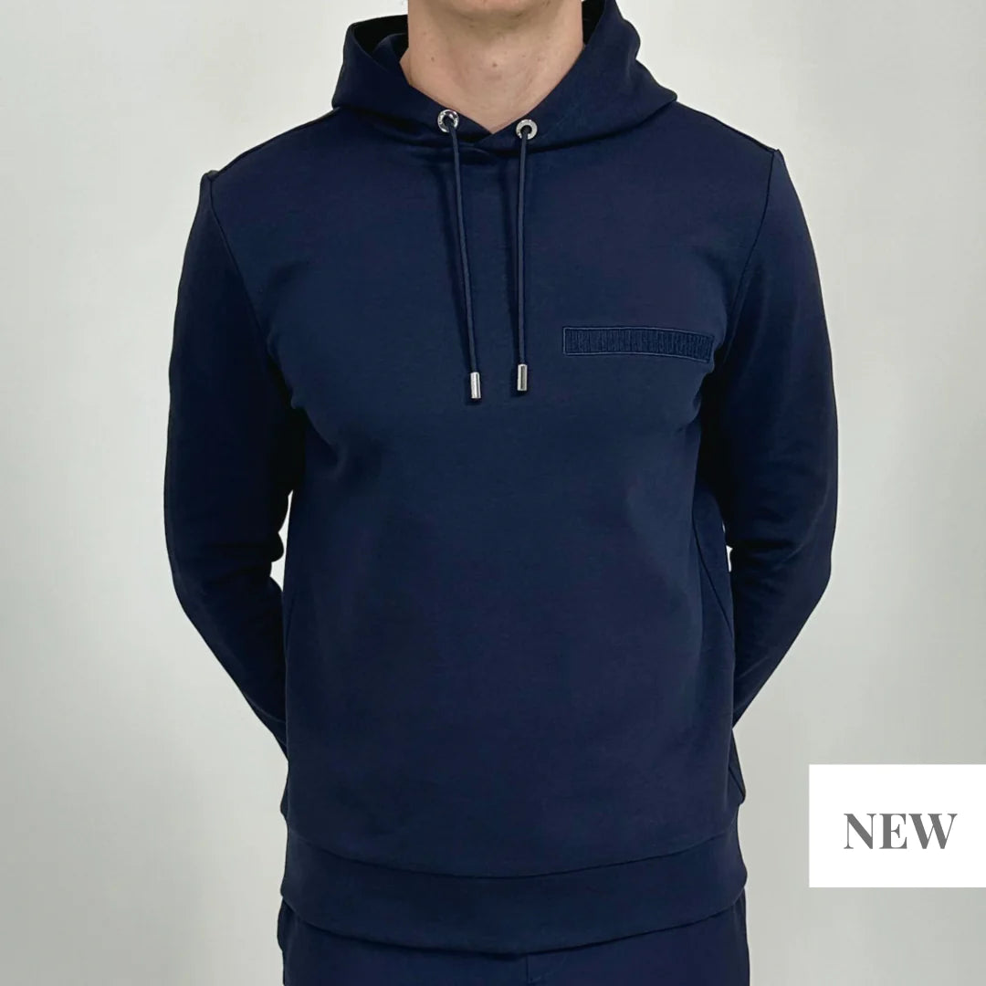 Lanka, Navy Luxury Hoody