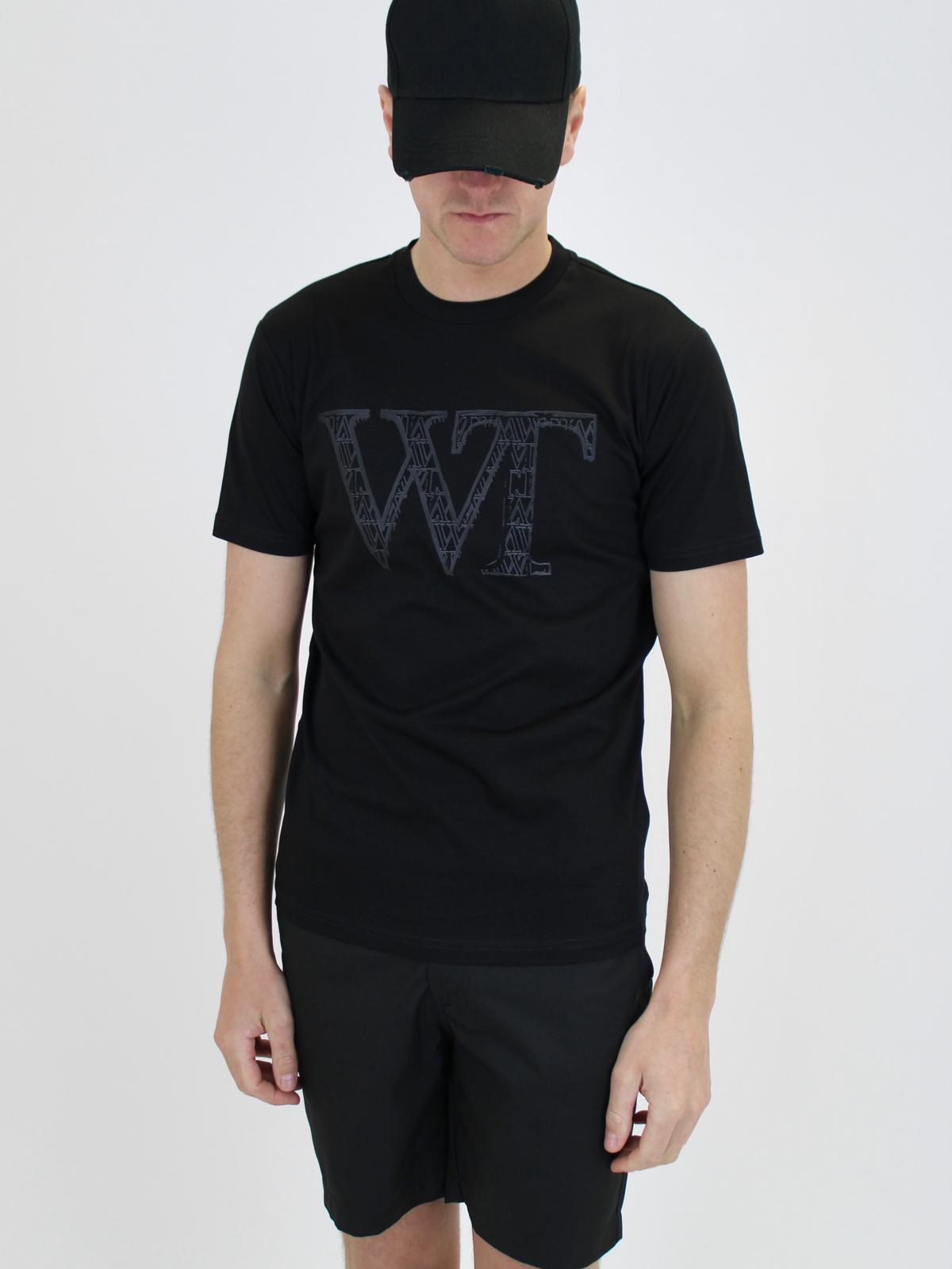 White Threads Black WT Logo T-Shirt