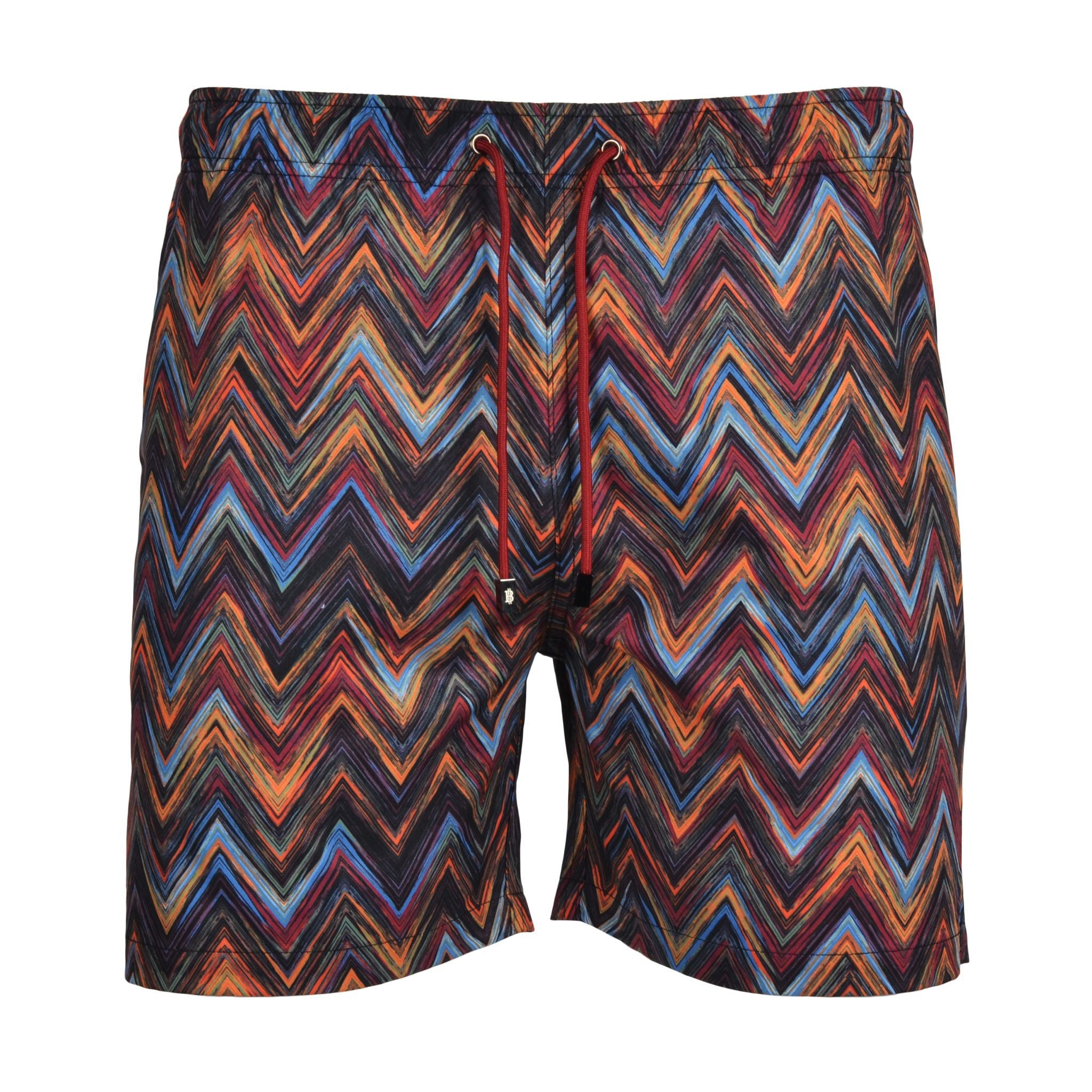 Moda Bandidos, Space Zig Orange Swim Shorts