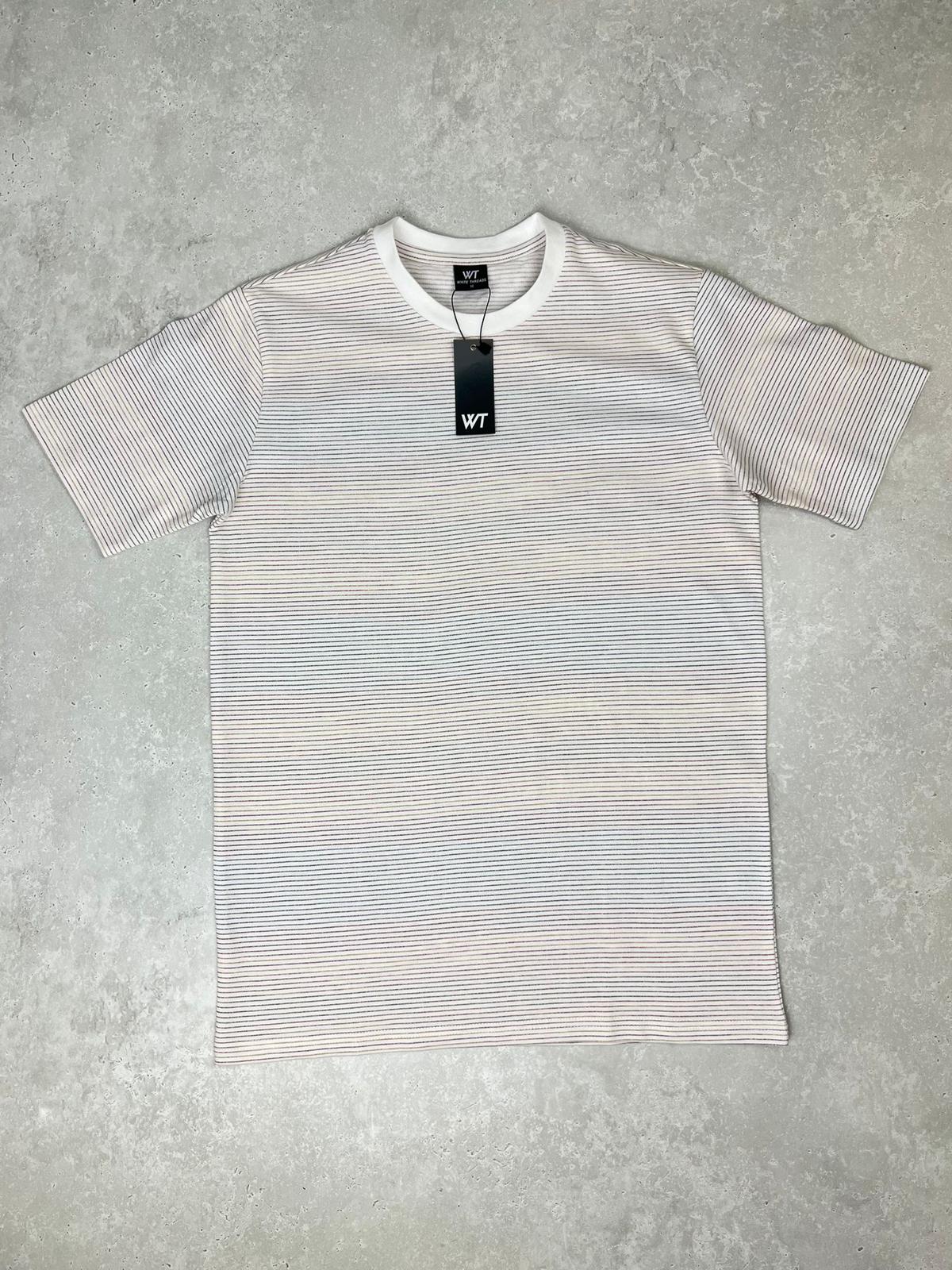 White Threads Striped T-Shirt #010 (Pre-Order)