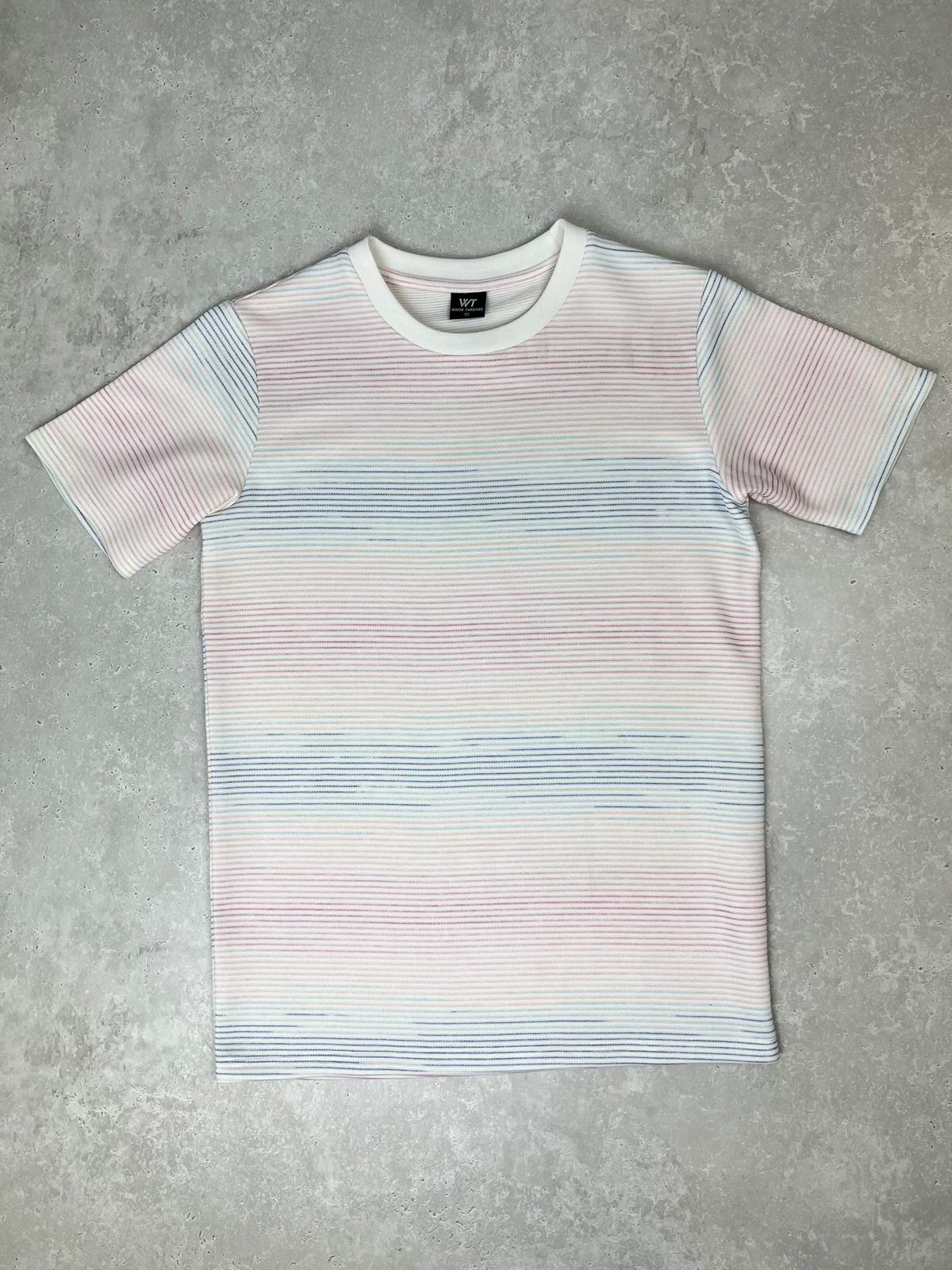 White Threads Striped T-Shirt #080