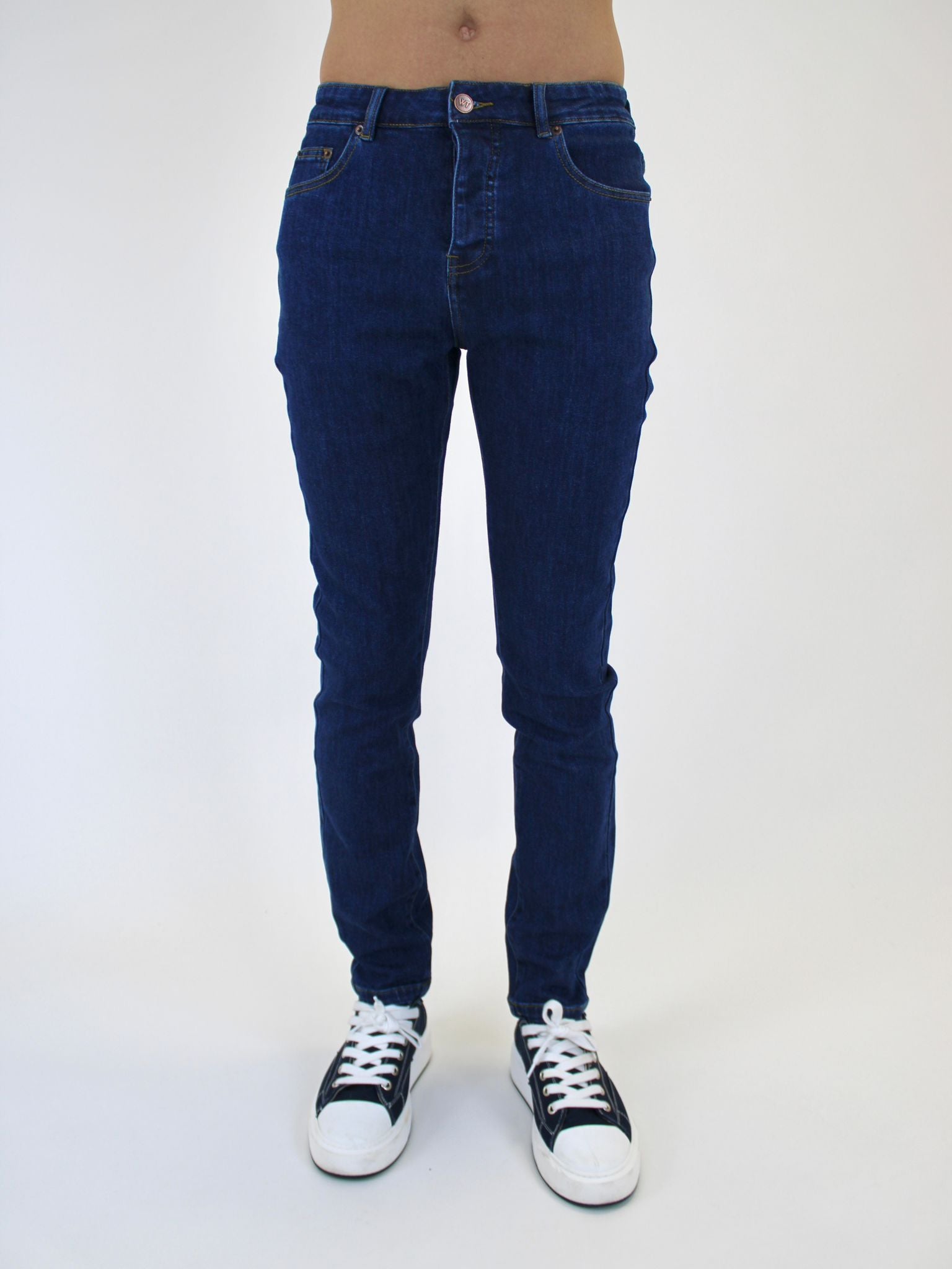 White Threads Denim Jeans - Navy 901