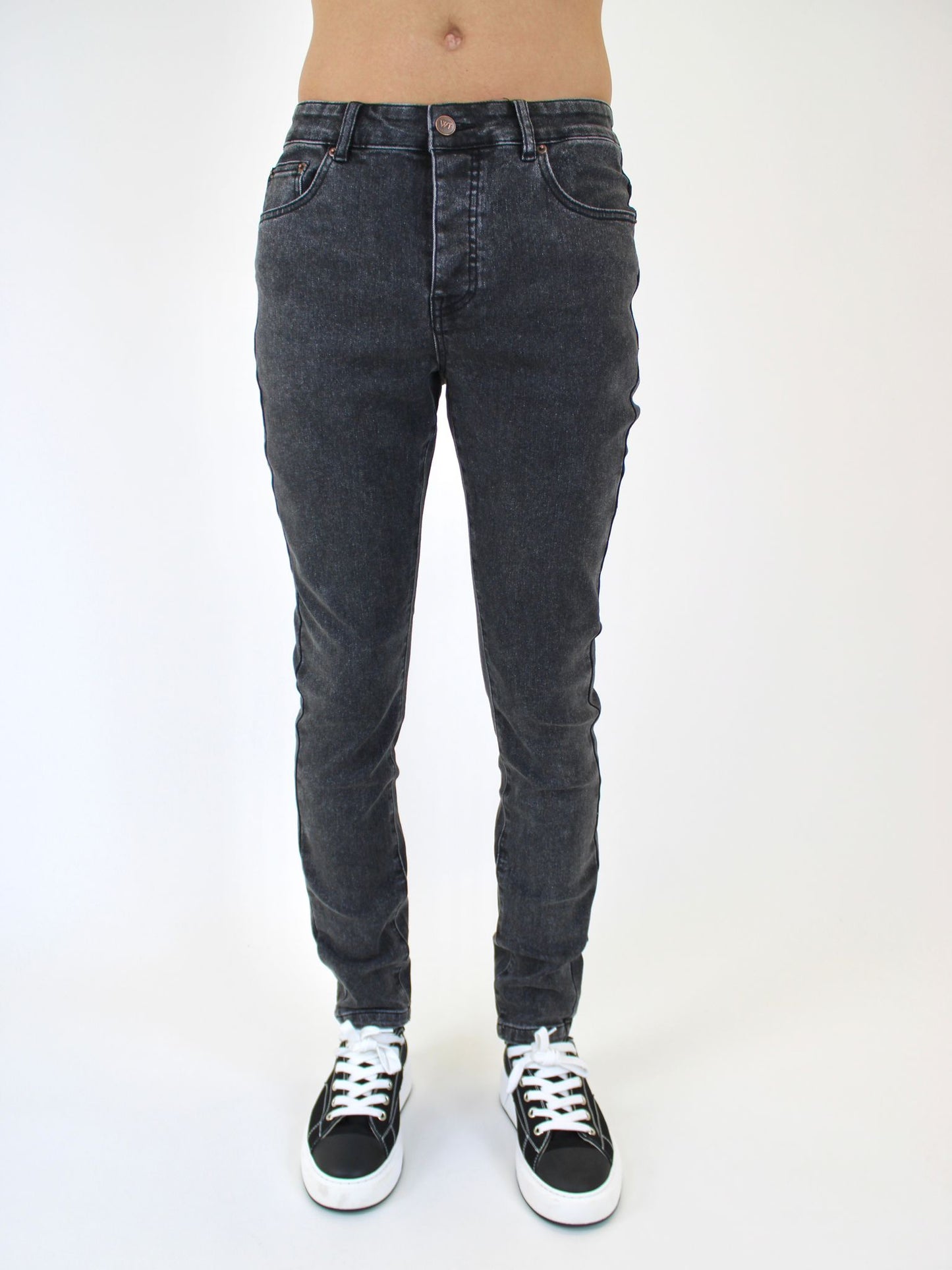 White Threads Denim Jeans - Grey 901