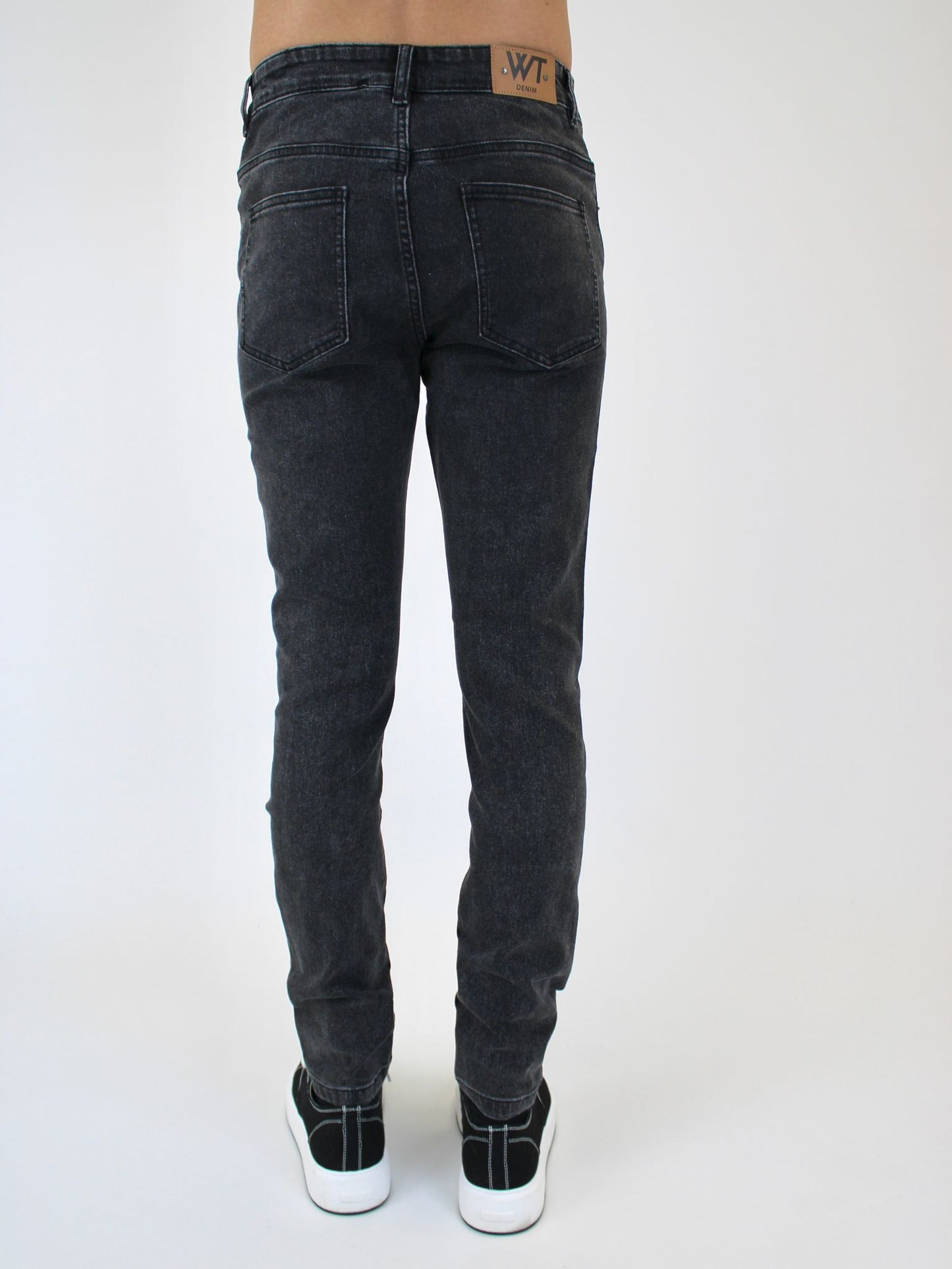 White Threads Denim Jeans - Dark Grey 901