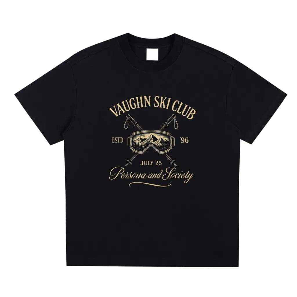 Vaughn Ski Club T-Shirt - Black